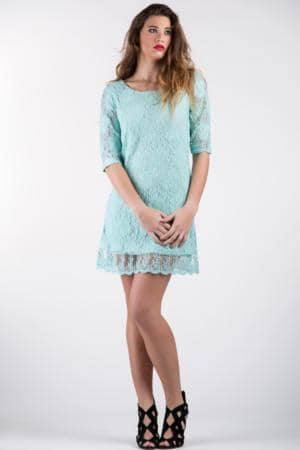 Dress WANDA Large 3/4 Sleeves 100% Visco main image 1