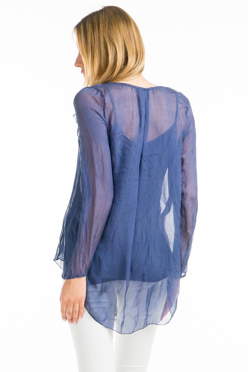 Silk blouse. Made in Italy.