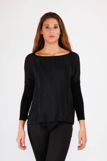 LITTLE SHELL Srl - Blouse, silk. Made in Italy