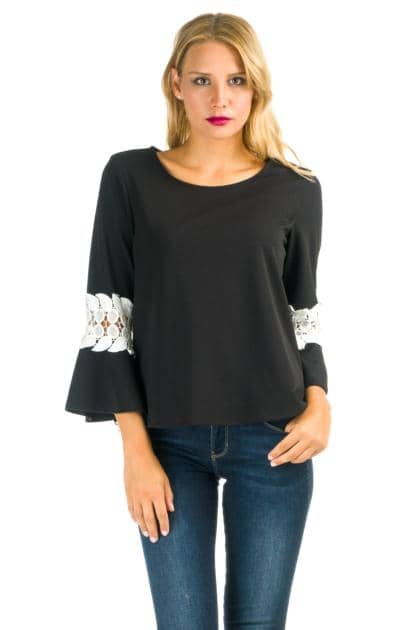 LITTLE SHELL Srl - Tunic with embroidery. Made in Italy